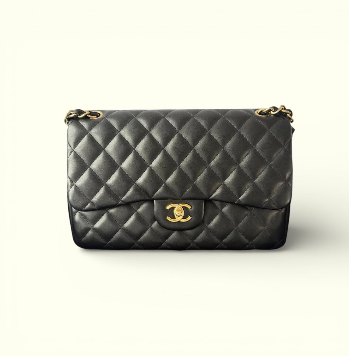 CHANEL 19S Medium Classic Double Flap Black Lambskin GHW
