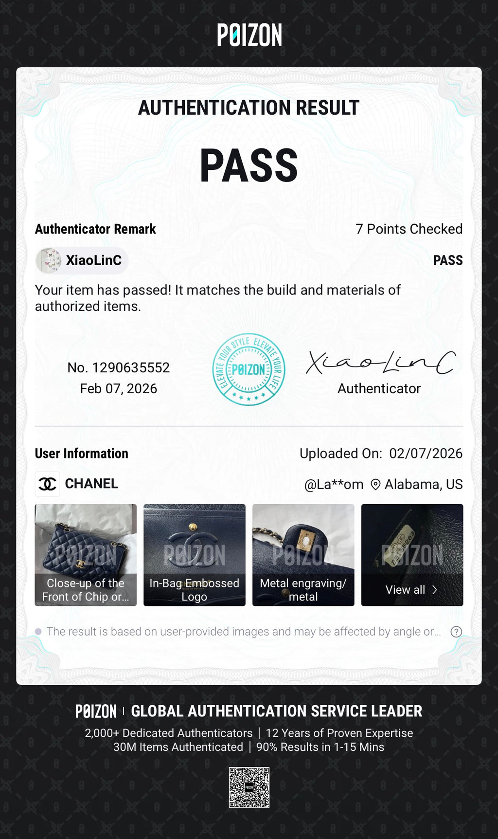 CHANEL 20C Small Navy Caviar LGHW