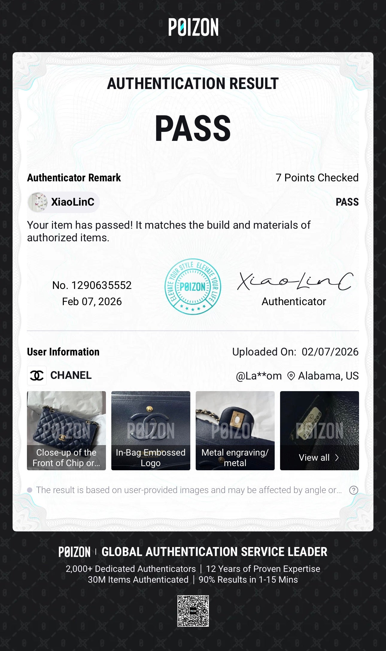 CHANEL 20C Small Navy Caviar LGHW